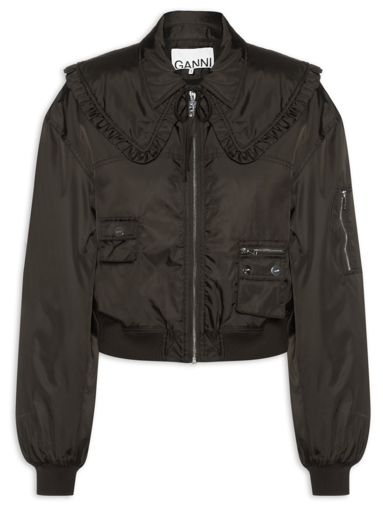 Jaqueta Feminina Duchesse Nylon Bomber – Marrom