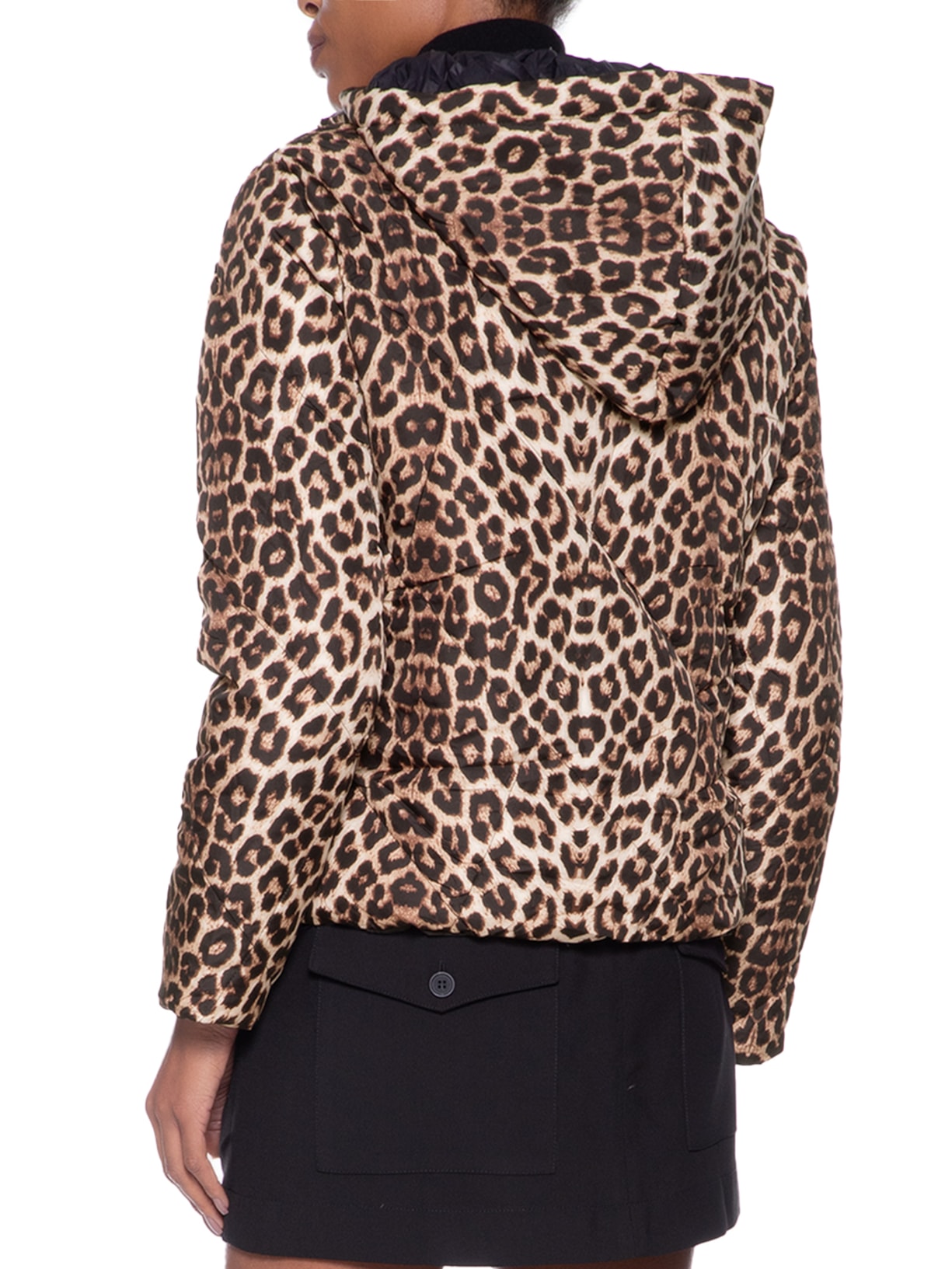 Jaqueta Feminina Dupla Face Com Capuz Removível Marrom Market 33