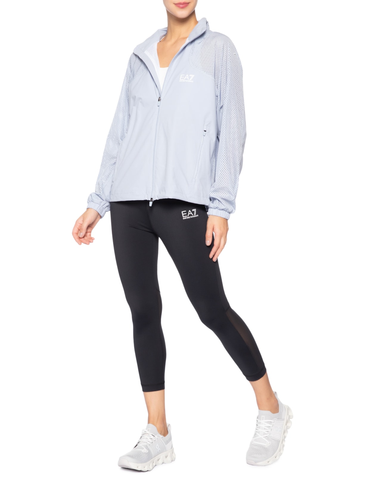 Jaqueta Feminina Dynamic Athlete Full-Zip Ventus7 Azul Ea7 Emporio Armani