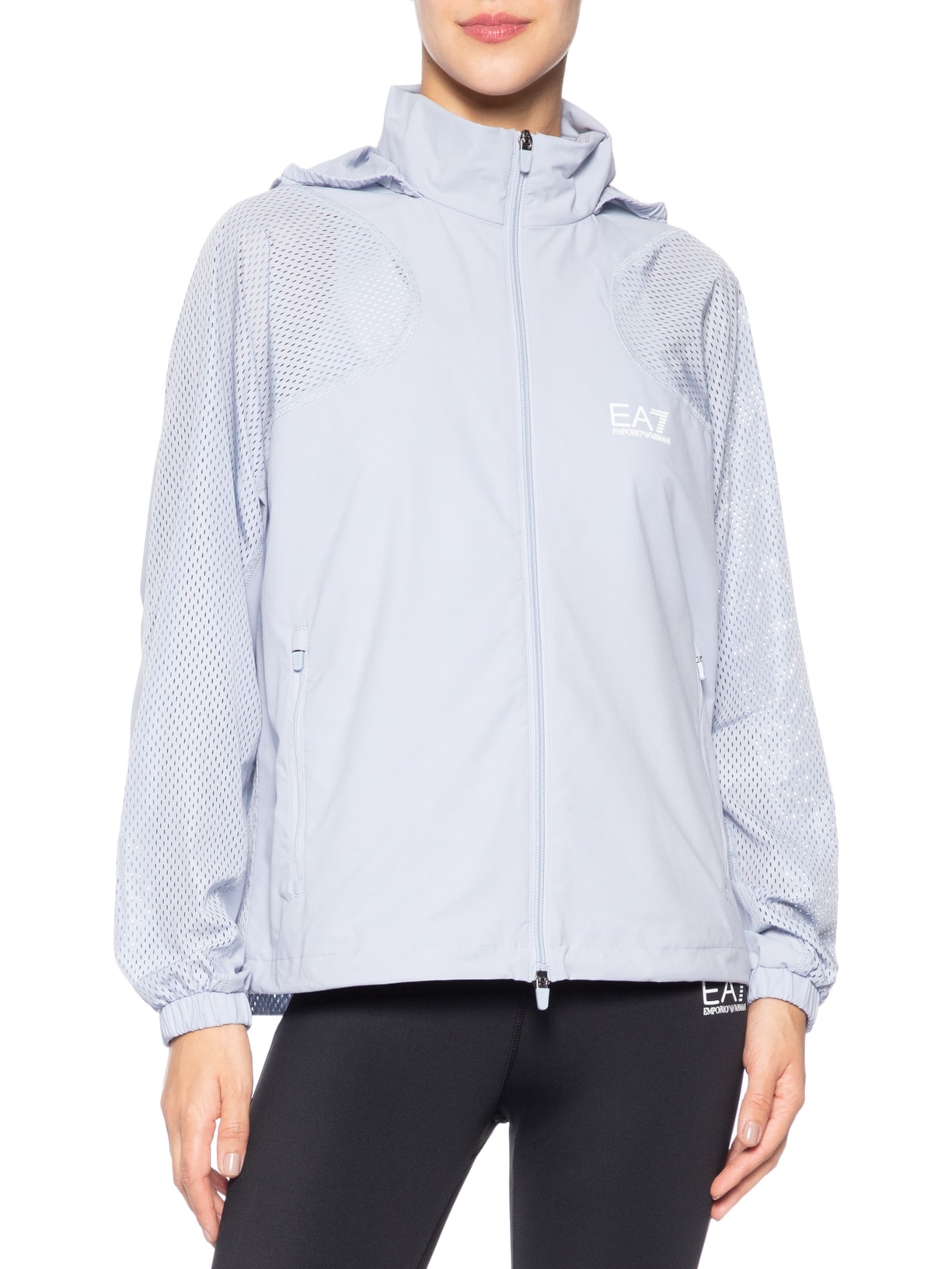 Jaqueta Feminina Dynamic Athlete Full-Zip Ventus7 – Azul Ea7 Emporio Armani