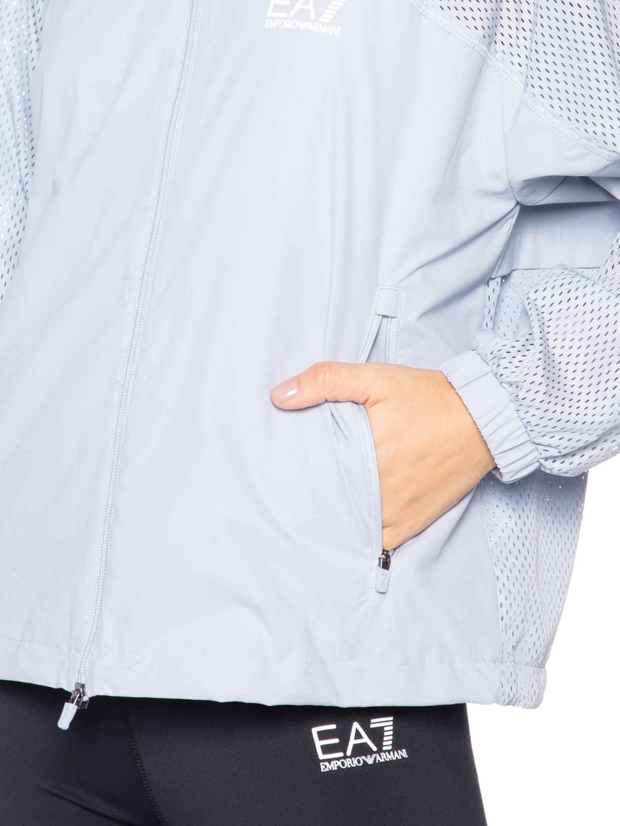 Jaqueta Feminina Dynamic Athlete Full-Zip Ventus7 – Azul Ea7 Emporio Armani