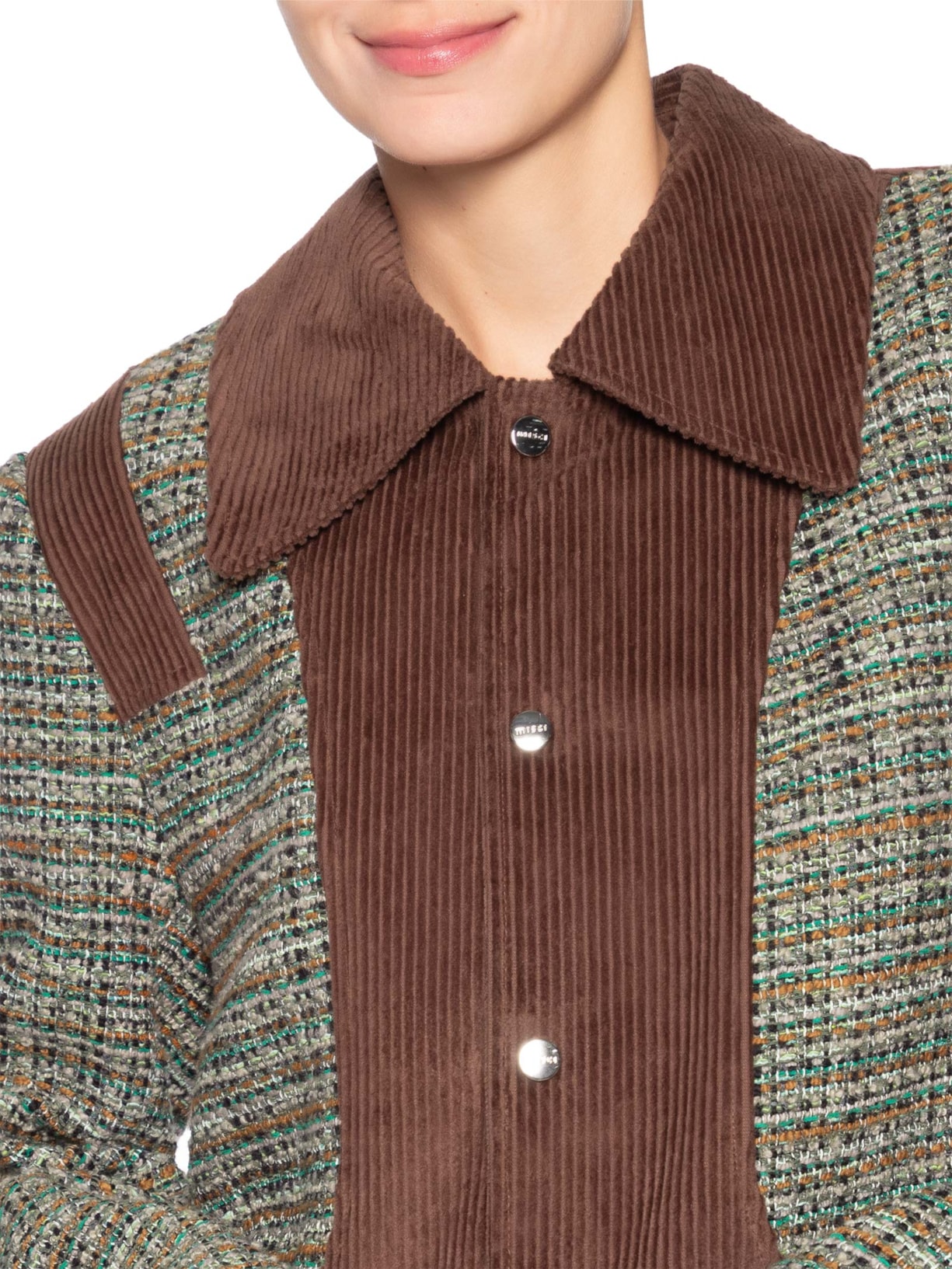 Jaqueta Feminina Enredo Tweed – Verde Misci