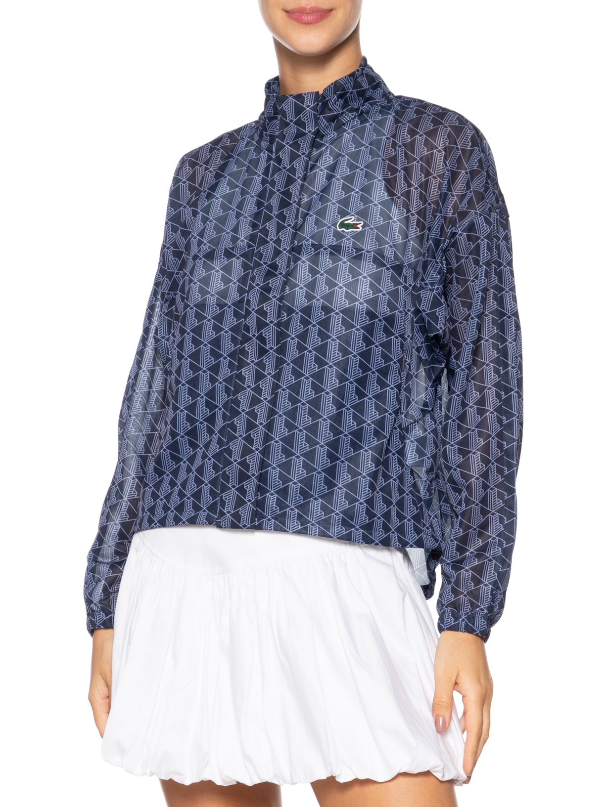 Jaqueta Feminina Esportiva Azul Lacoste