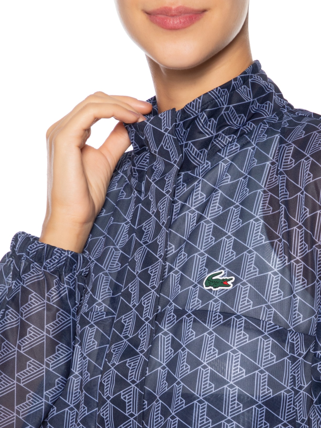 Jaqueta Feminina Esportiva Azul Lacoste