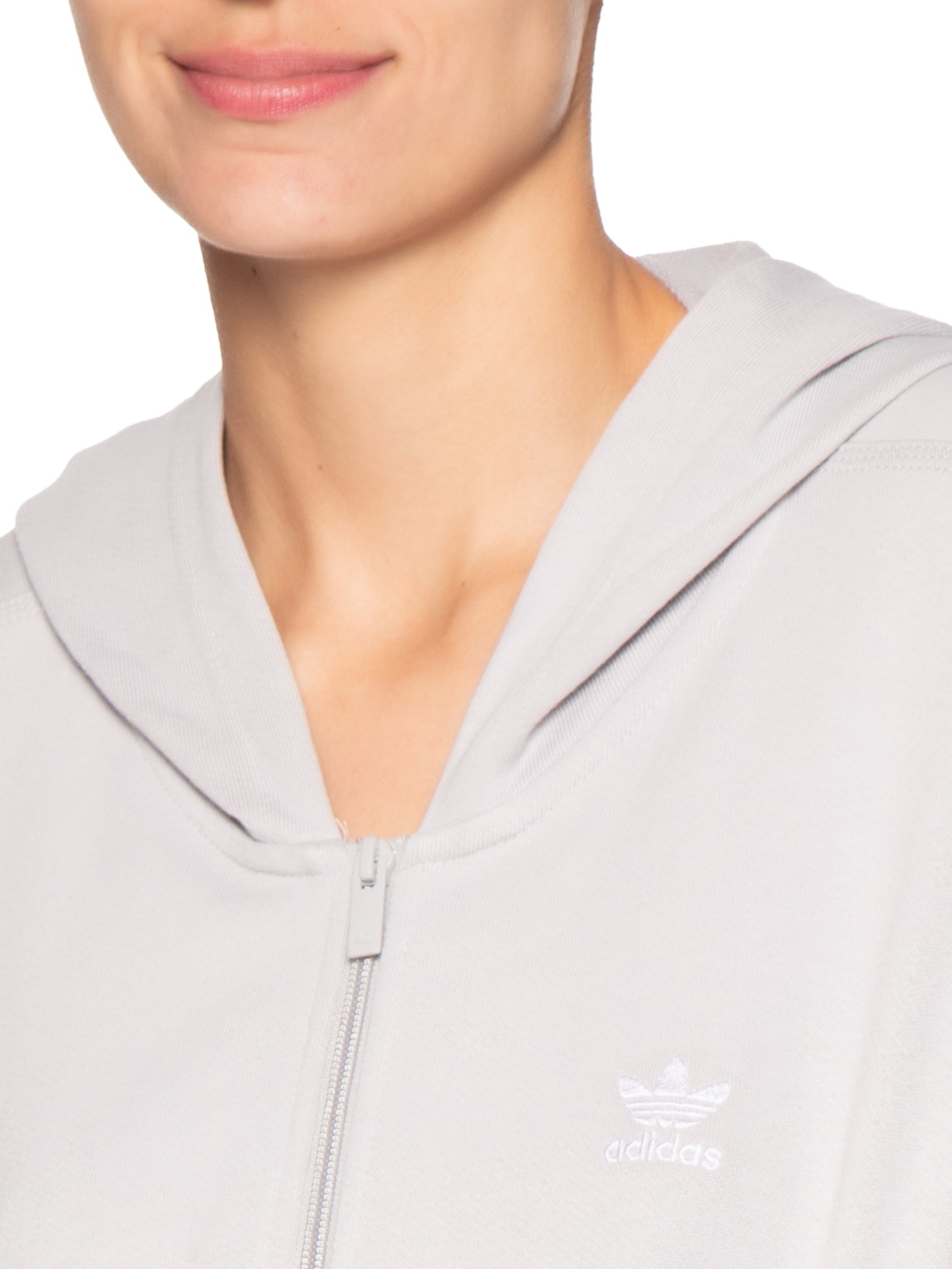 Jaqueta Feminina Essential Ft Hd Cinza Adidas Originals
