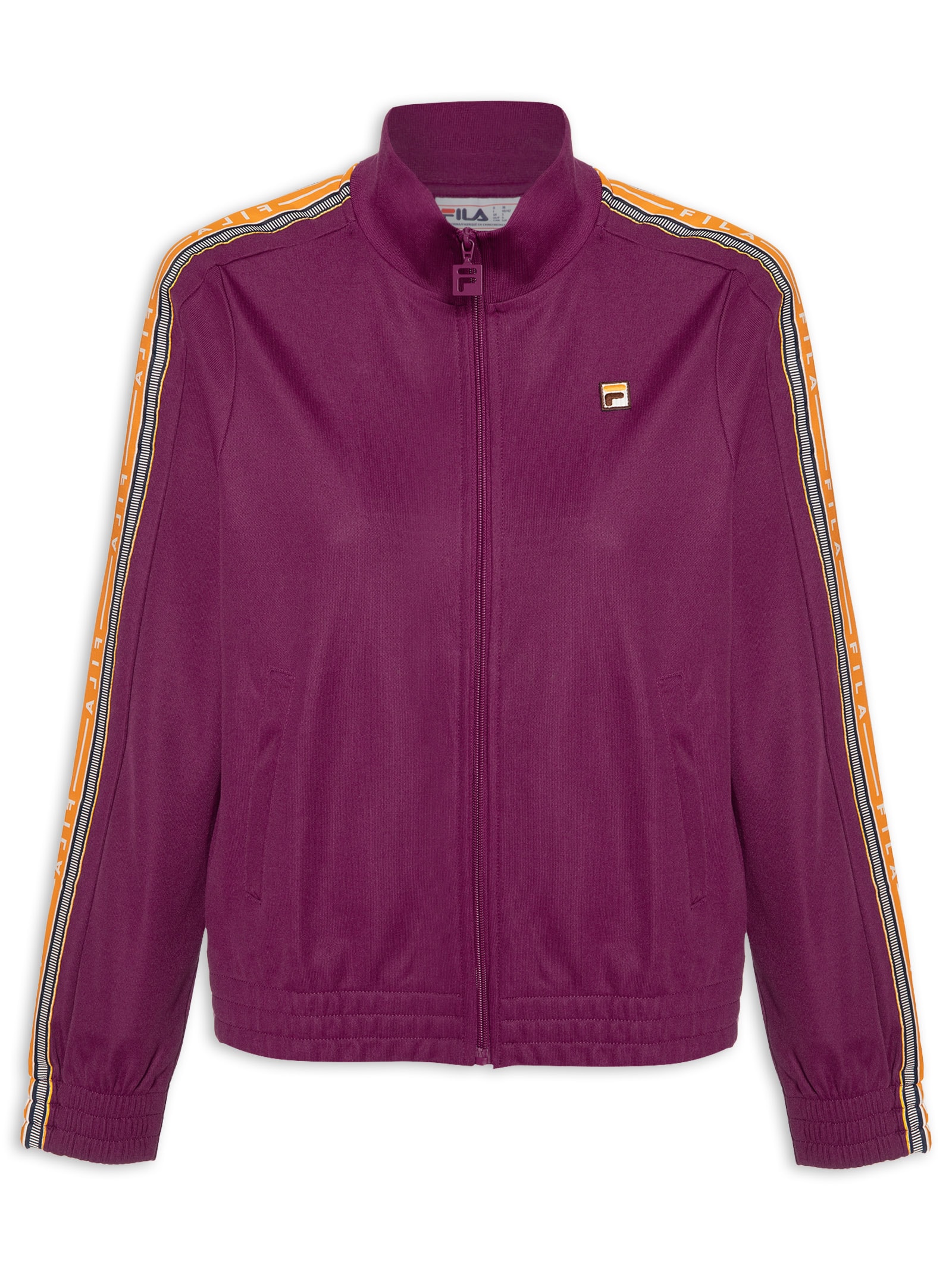 ella eLLa ブルゾン Jaqueta Feminina Fila Ella Track Tape Bordo - Fila - Vinho
