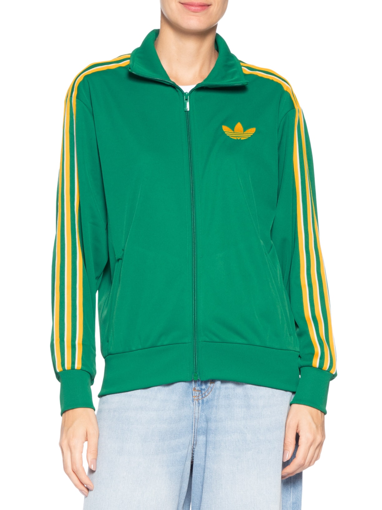 Jaqueta Feminina Firebird Loose – Verde Adidas Originals