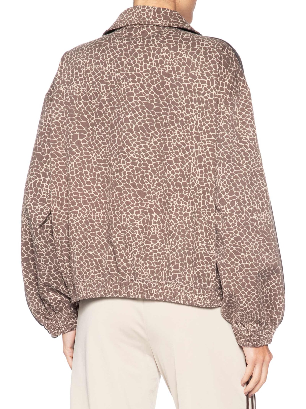 Jaqueta Feminina Firebird Oversized Denim Marrom Adidas Originals