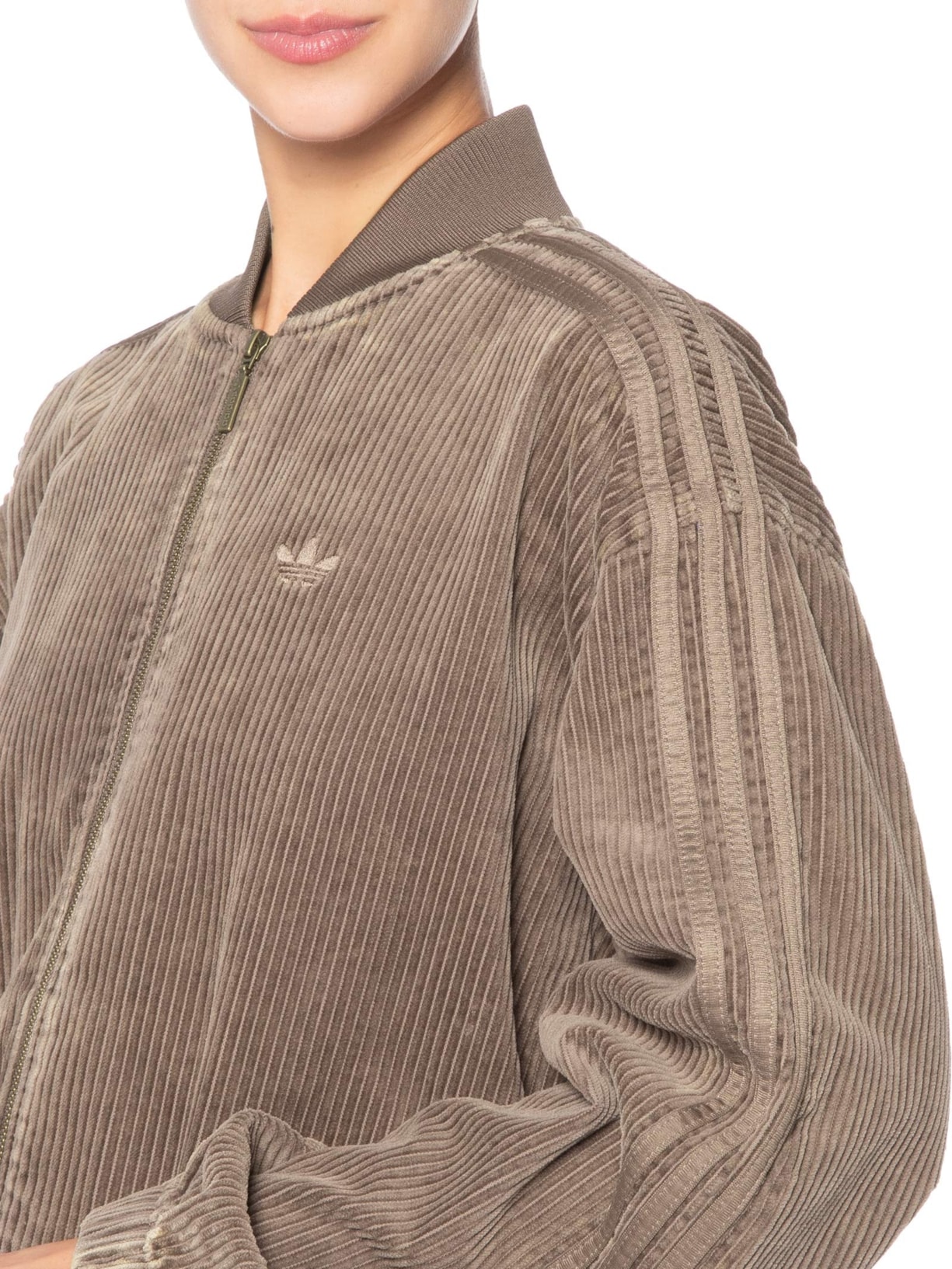 Jaqueta Feminina Firebird Oversized Marrom Adidas Originals