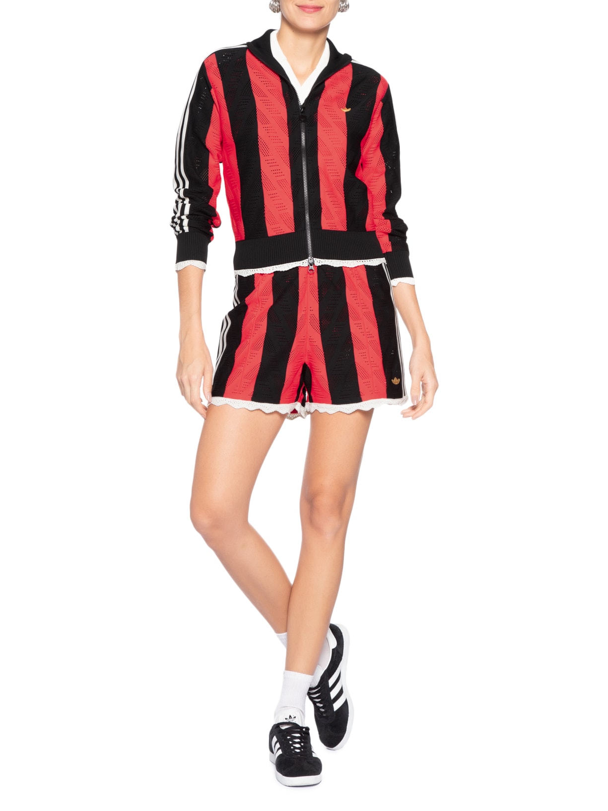 Jaqueta Feminina Firebird Track Top Vermelho Adidas Originals