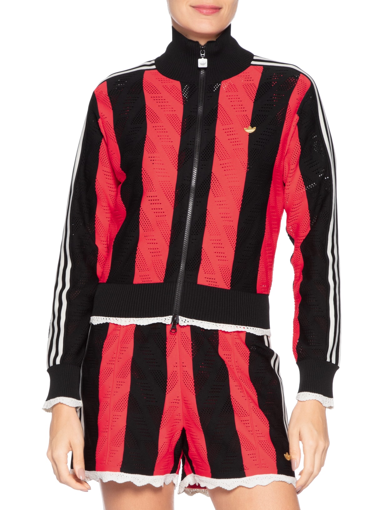Jaqueta Feminina Firebird Track Top Vermelho Adidas Originals