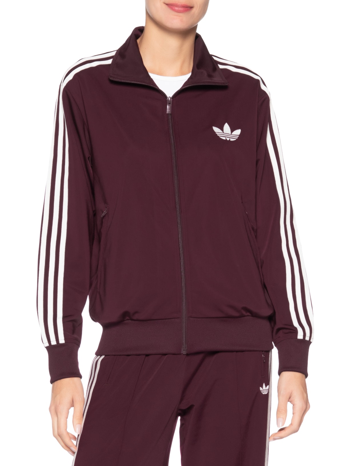 Jaqueta Feminina Firebird Tracktop Vermelho Adidas Originals
