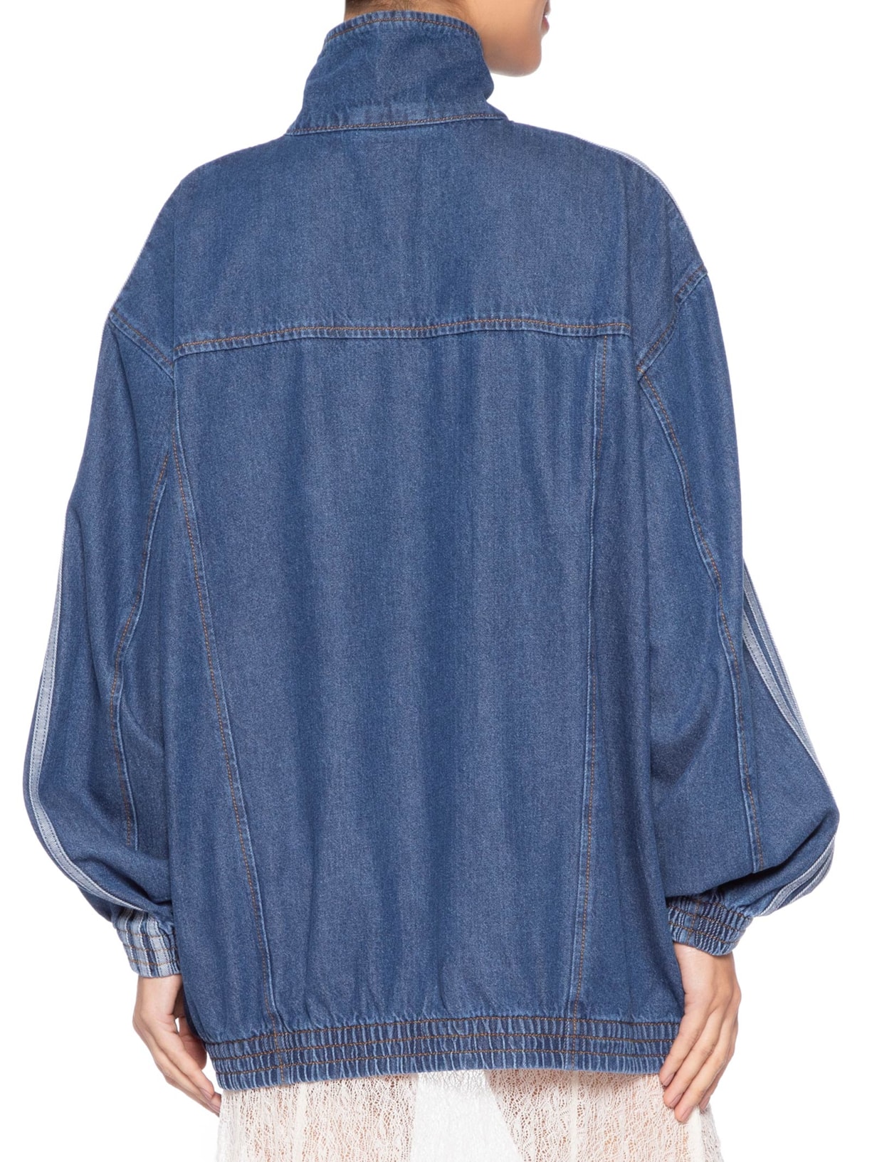 Jaqueta Feminina Firebird Tt Denim Azul Adidas Originals