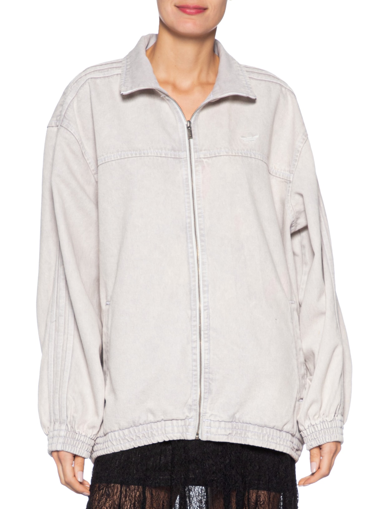Jaqueta Feminina Firebird TT Denim Cinza Adidas Originals
