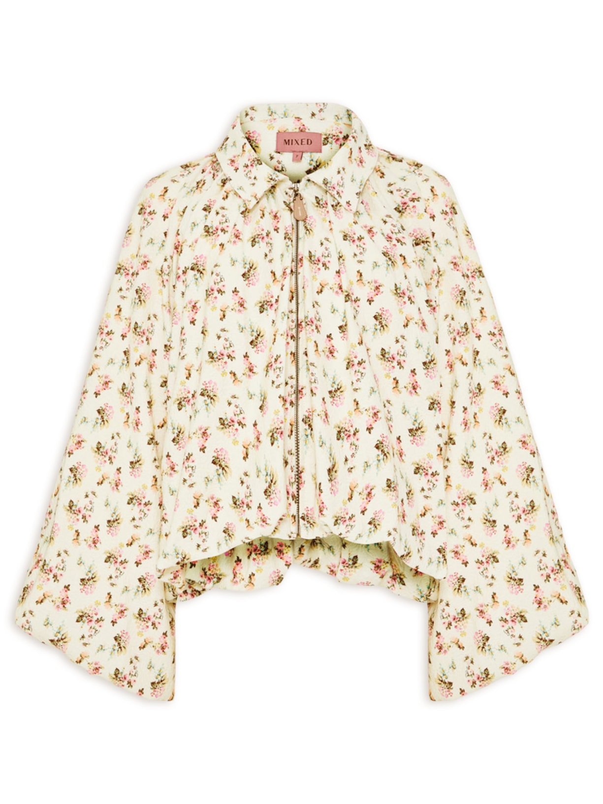 Jaqueta Feminina Flowers - Bege