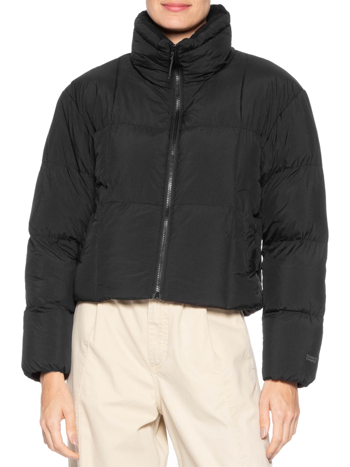 Jaqueta Feminina GIII Packable Quilted Puffer Preto Levi's