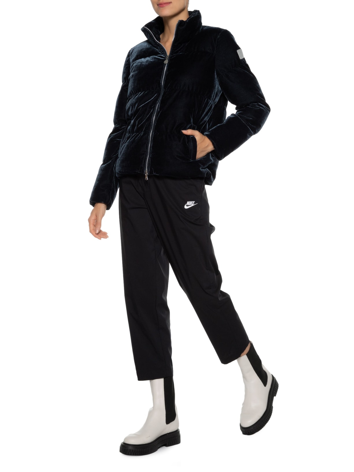 Jaqueta Feminina Giubbotto Azul Ea7 Emporio Armani