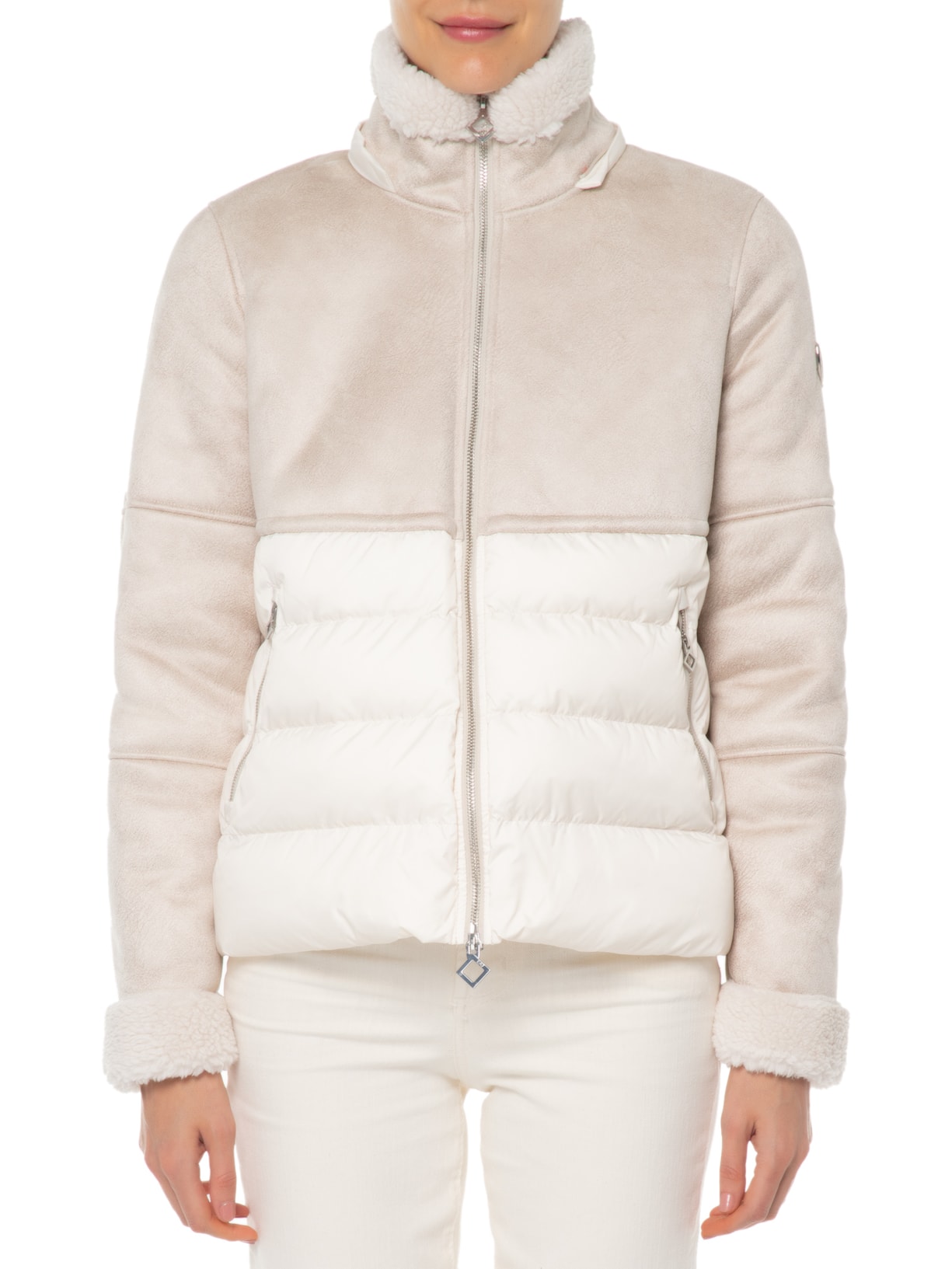 Jaqueta Feminina Giubbotto Bege Ea7 Emporio Armani