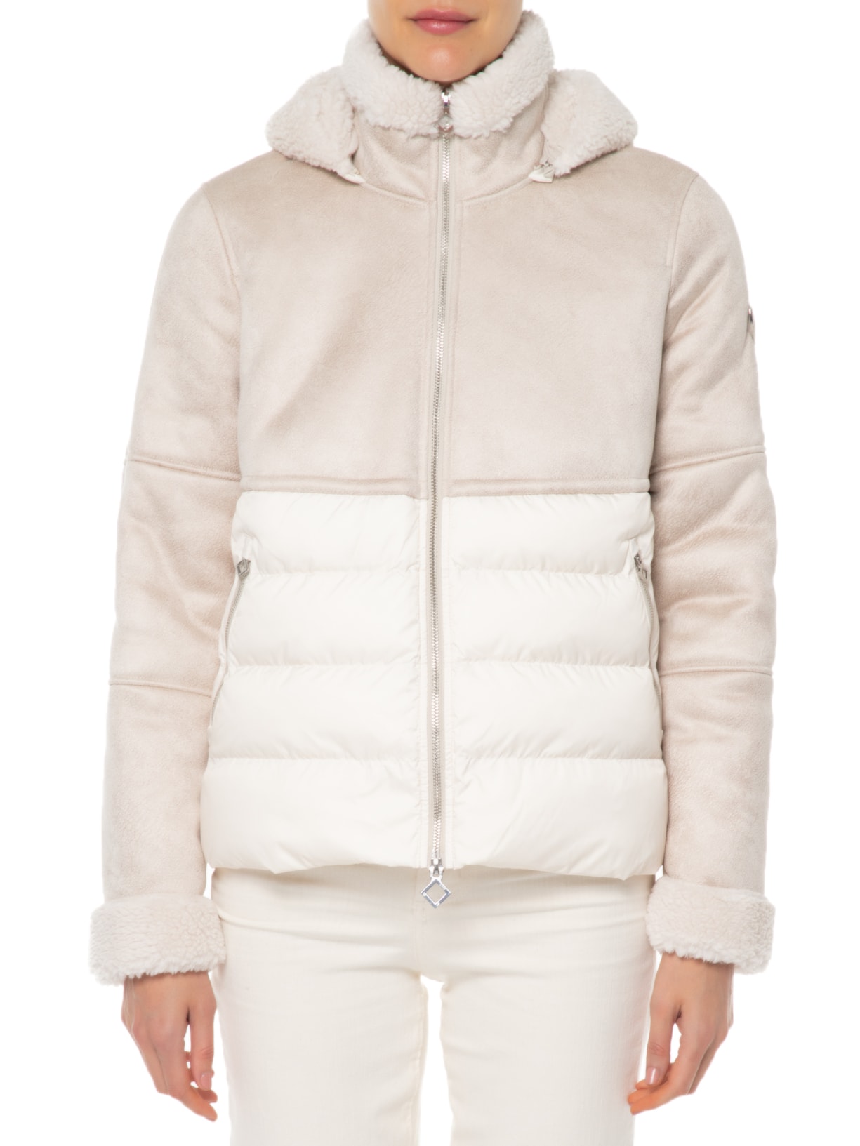 Jaqueta Feminina Giubbotto Bege Ea7 Emporio Armani