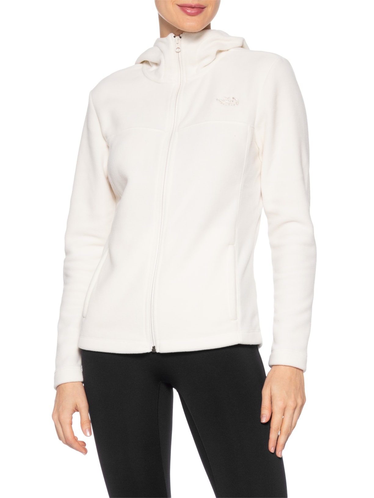 Jaqueta Feminina Glacier Full Zip Hoodie Branco The North Face