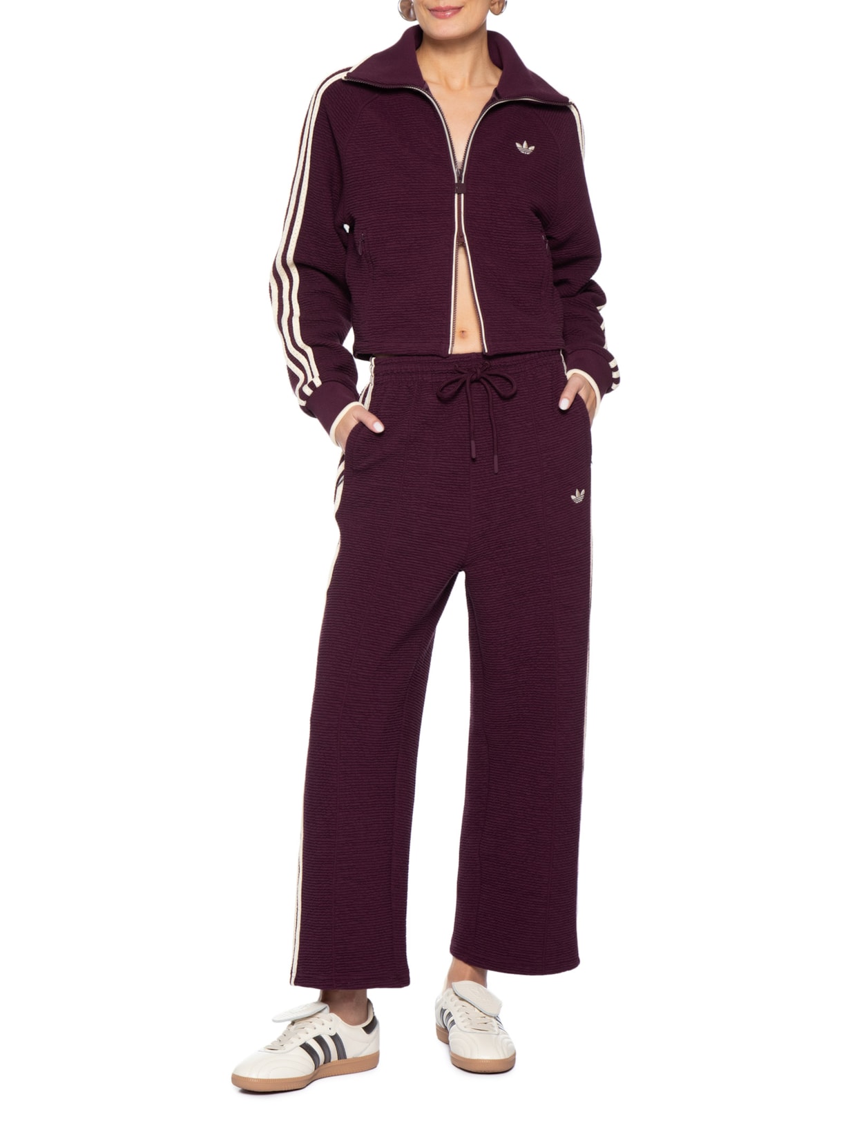 Jaqueta Feminina Gola Alta Originals Vermelho Adidas Originals