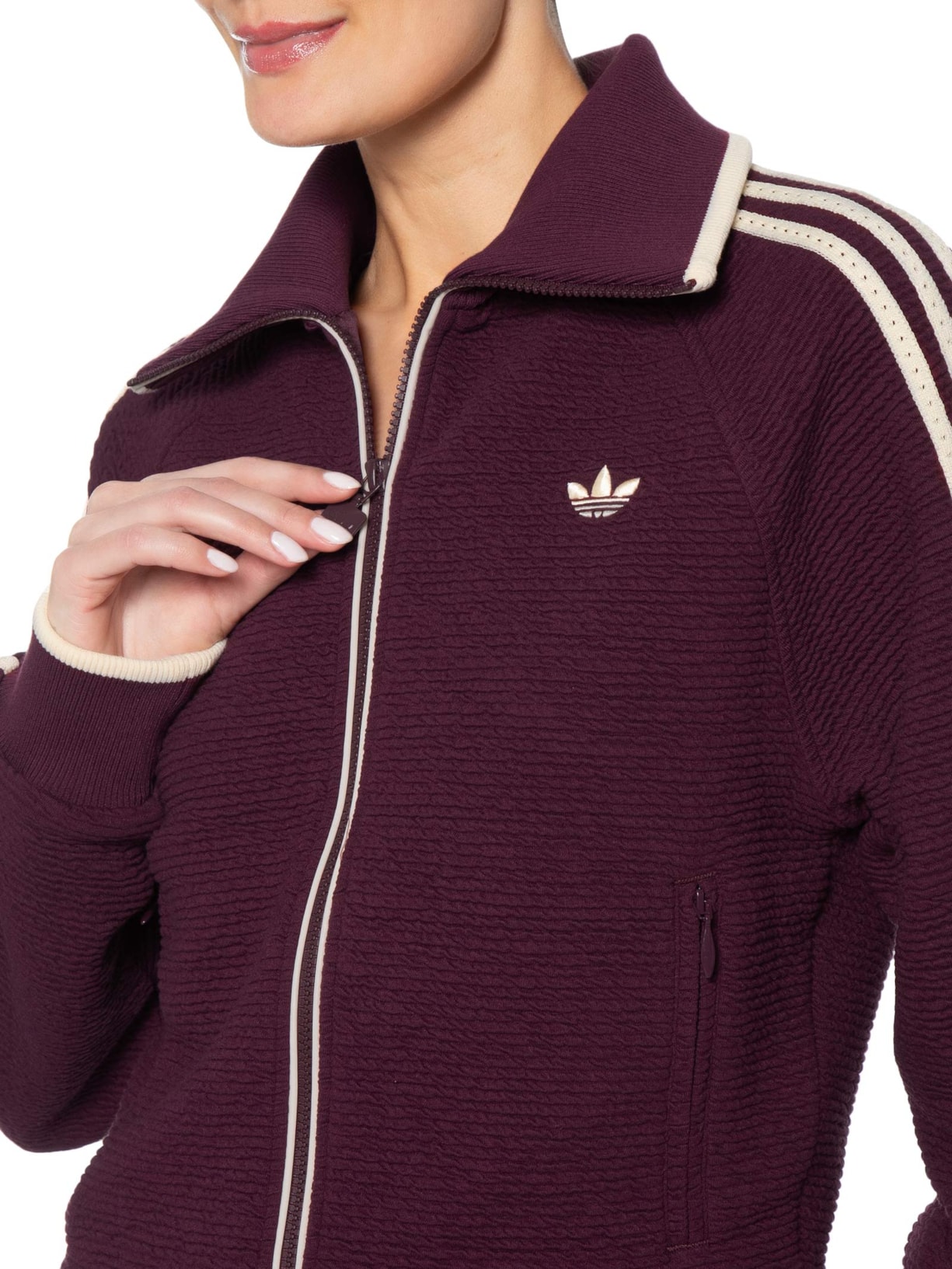 Jaqueta Feminina Gola Alta Originals Vermelho Adidas Originals