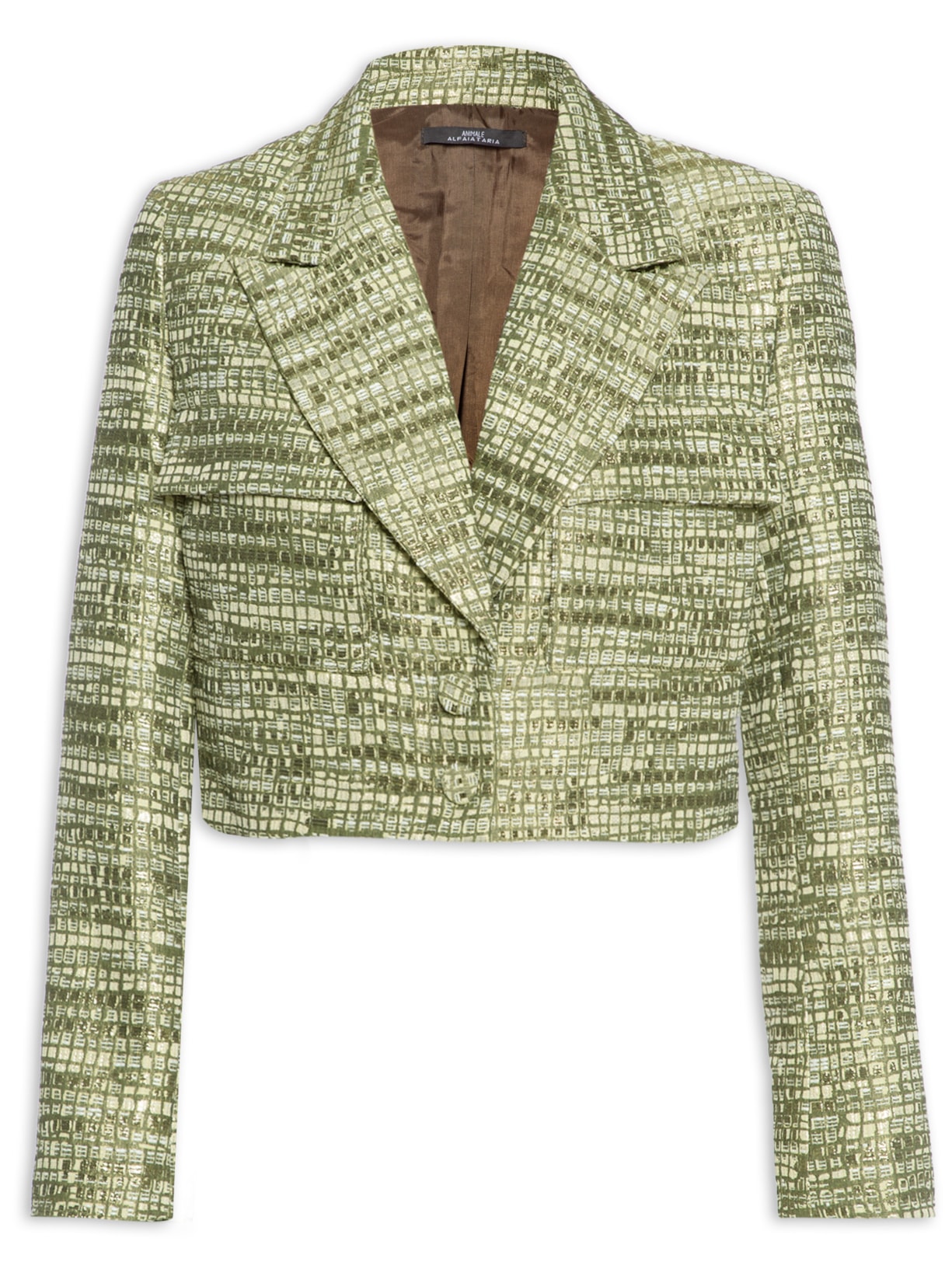 Jaqueta Feminina Jacquard - Dourado