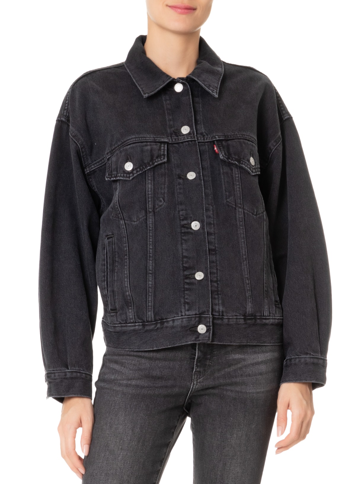 Levi's - Jaqueta Feminina Jeans 90S Trucker - Preto