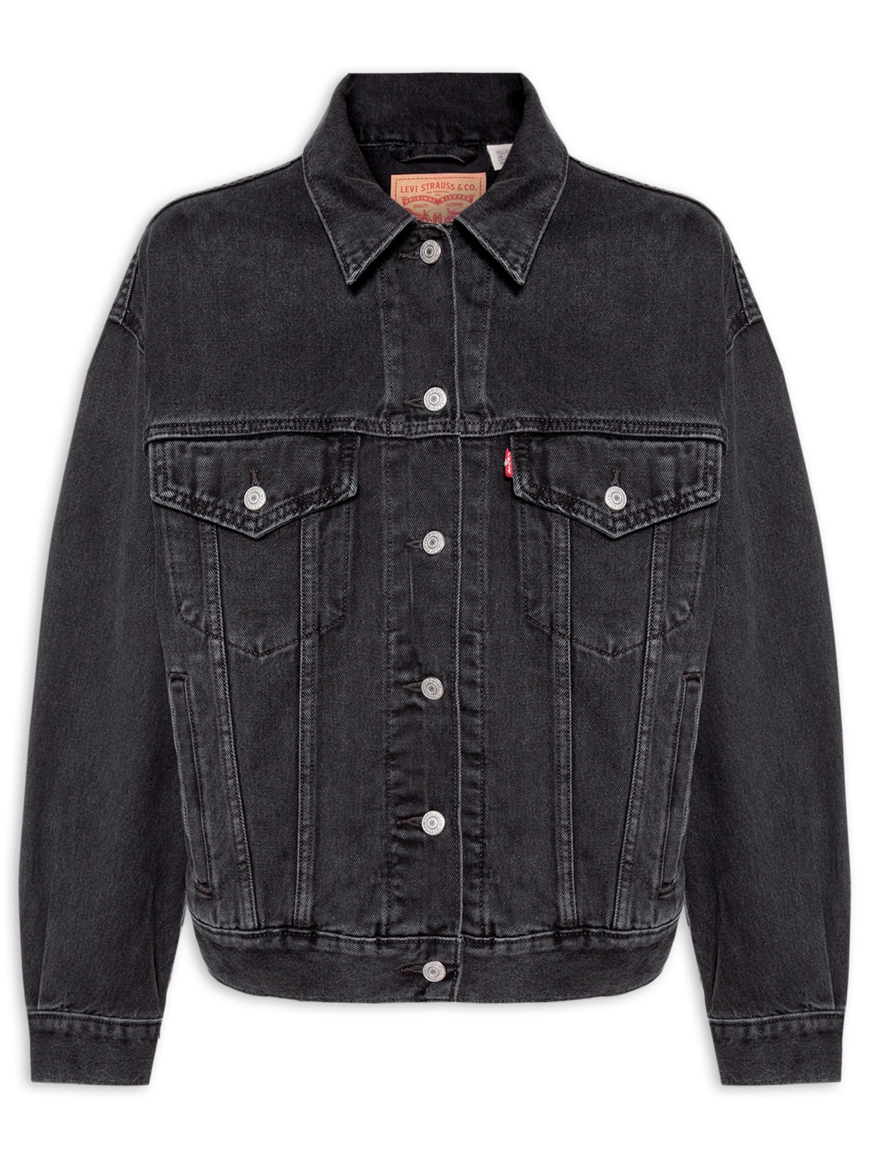 Jaqueta Feminina Jeans 90S Trucker - Preto