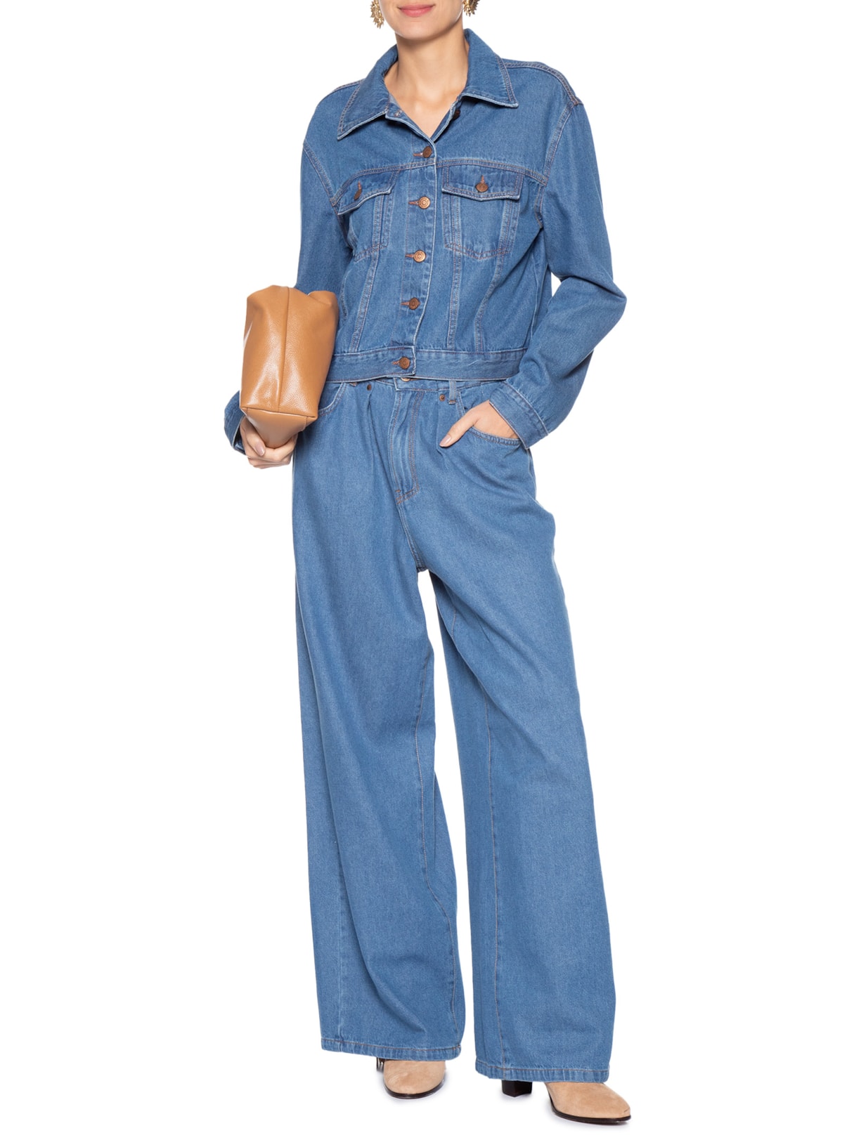 Jaqueta Feminina Jeans Baby Blue Azul Dress To