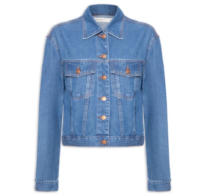 Jaqueta Feminina Jeans Baby Blue - Azul