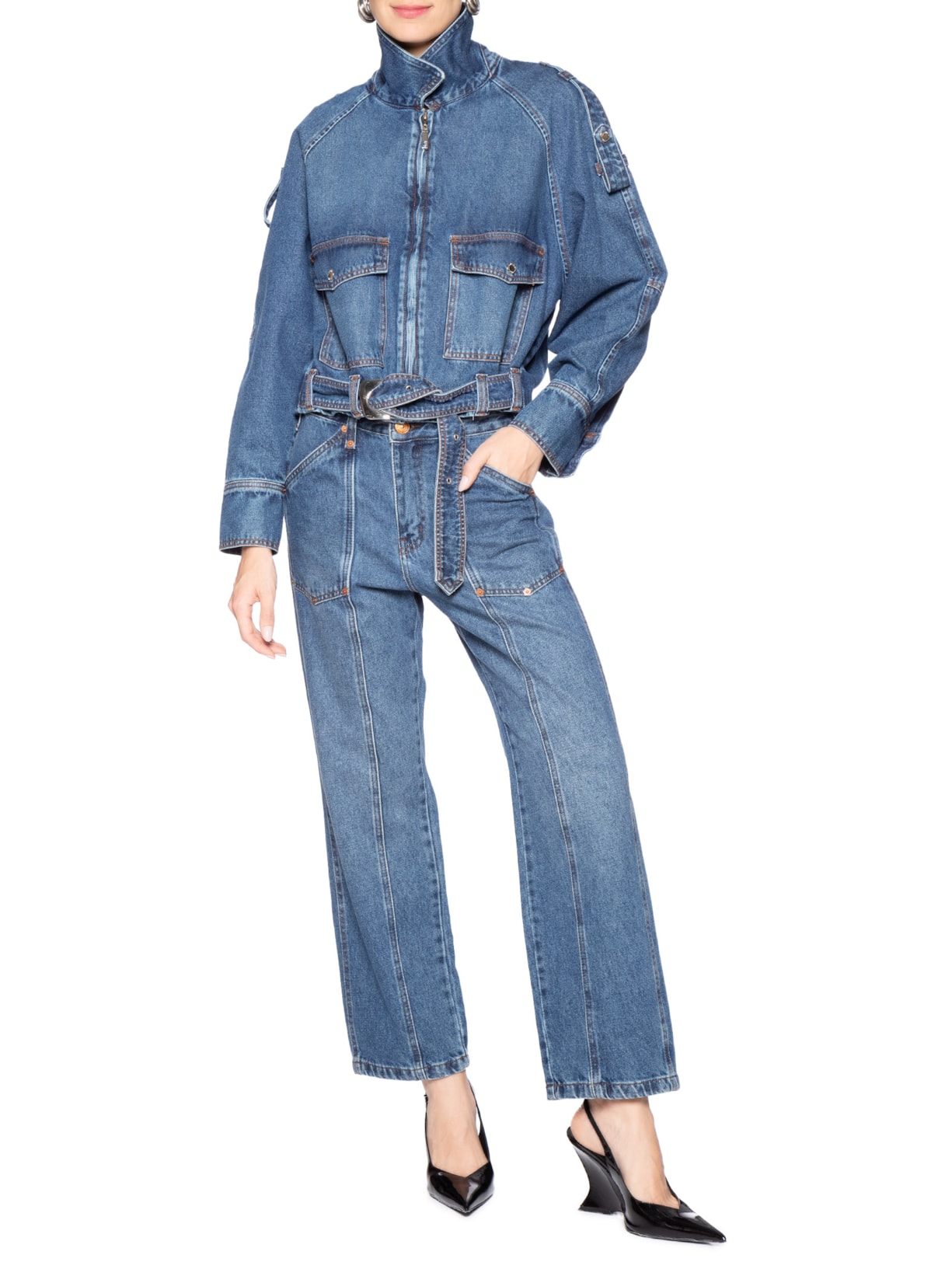 Jaqueta Feminina Jeans Balonê Azul Animale Jeans