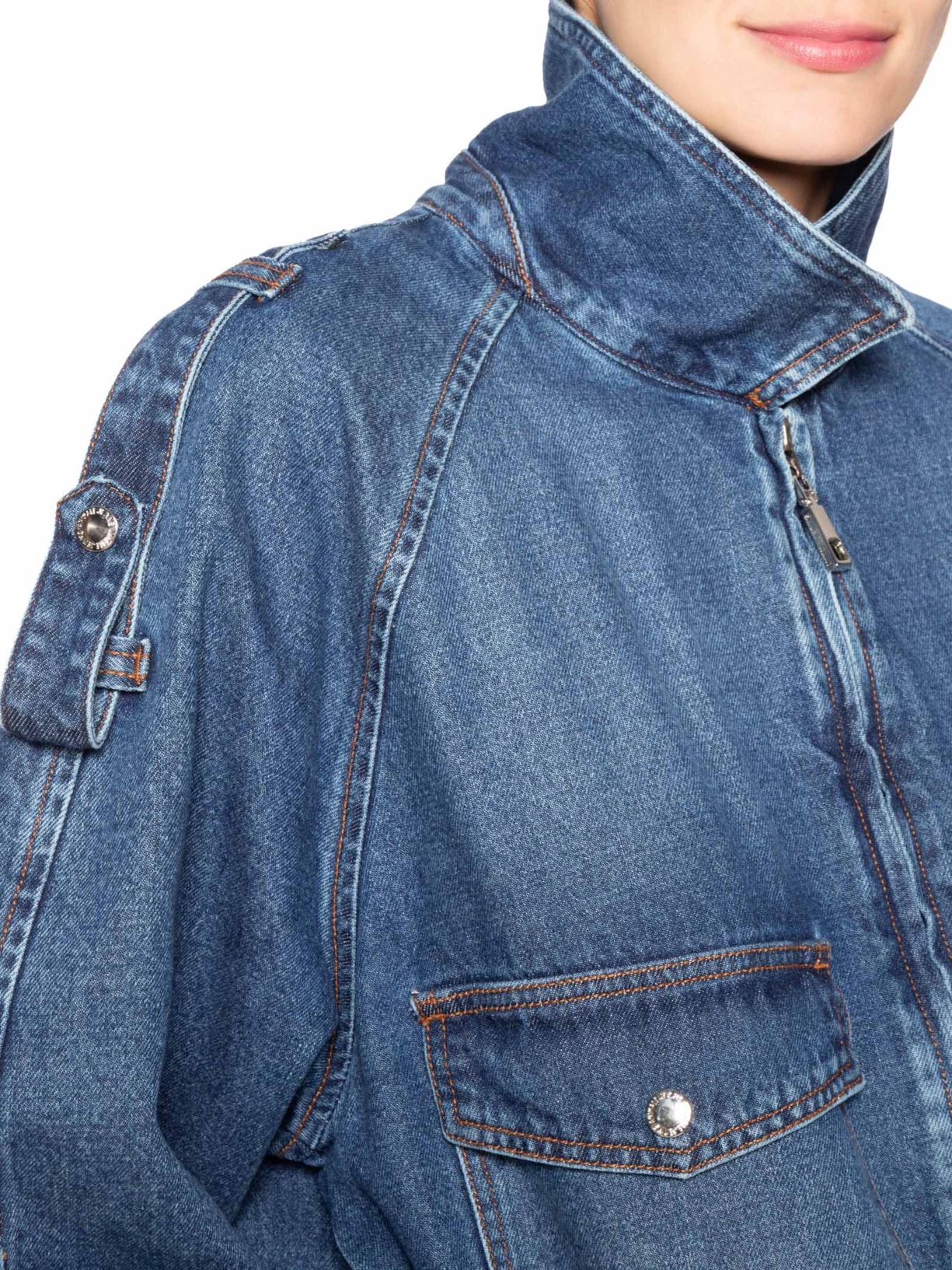 Jaqueta Feminina Jeans Balonê Azul Animale Jeans