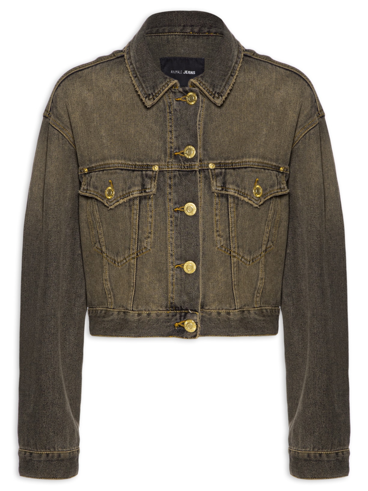 Jaqueta Feminina Jeans Basic Western - Marrom