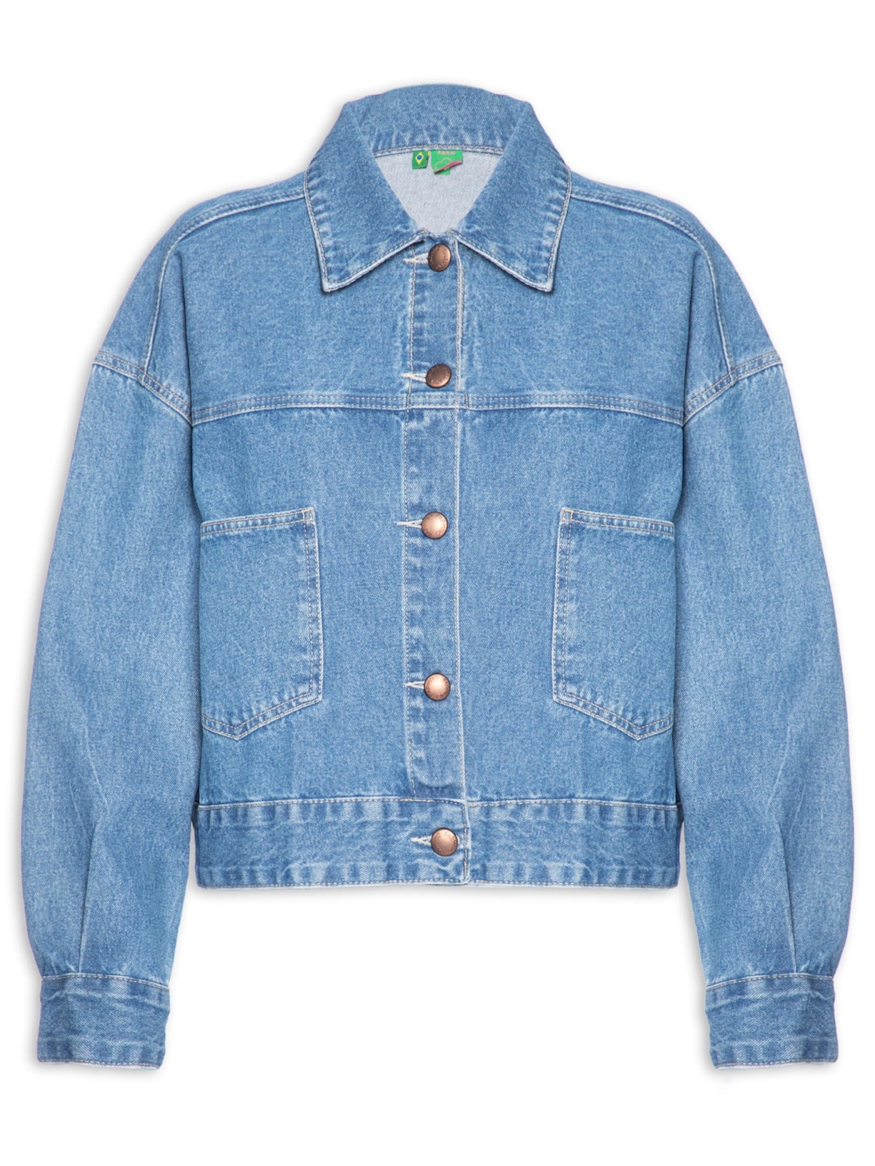Jaqueta Feminina  Jeans Básica Azul Farm