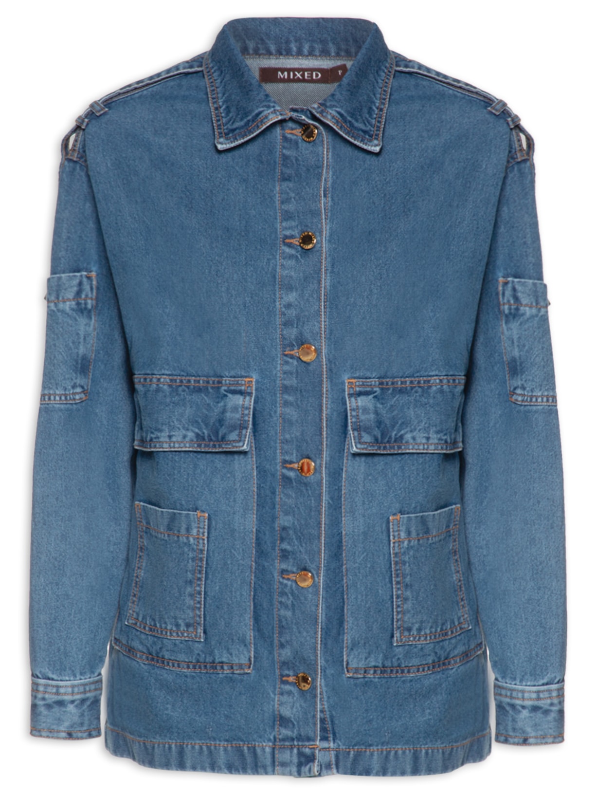 Jaqueta Feminina Jeans Blue Moon - Azul