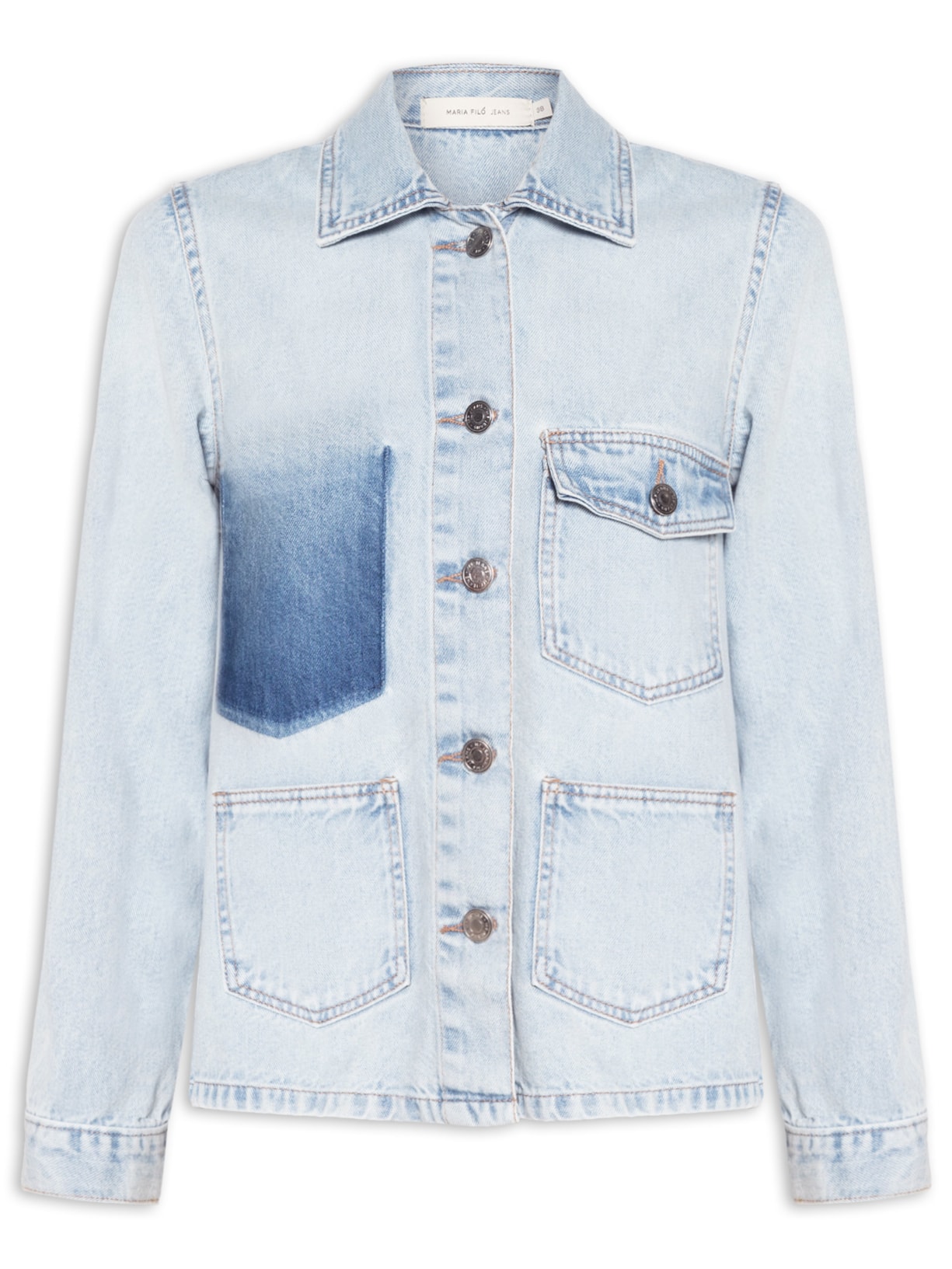 Jaqueta Feminina Jeans Bolso Reserva - Azul