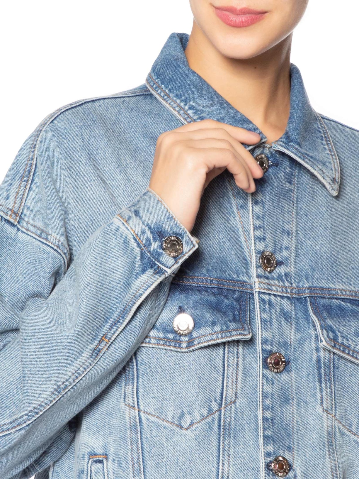 Jaqueta Feminina Jeans Bomber Azul Animale Jeans