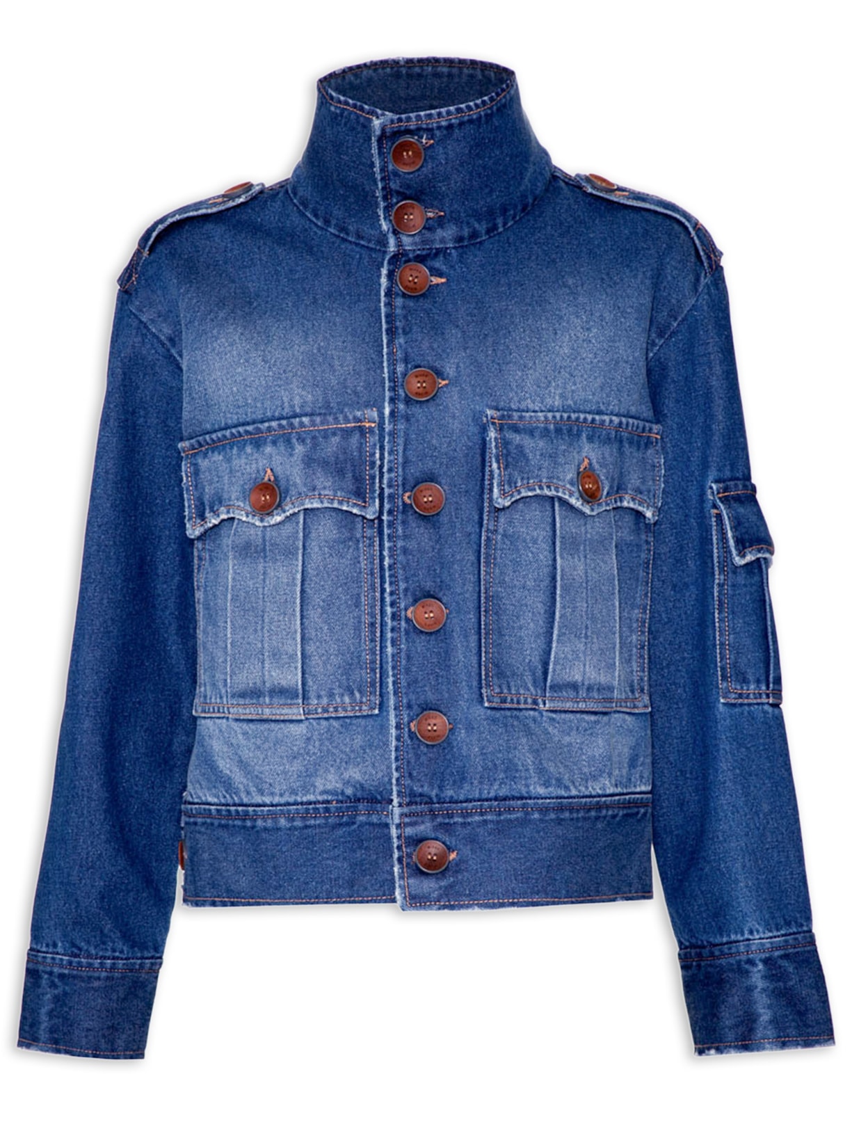 Jaqueta Feminina Jeans Cobalto - Azul