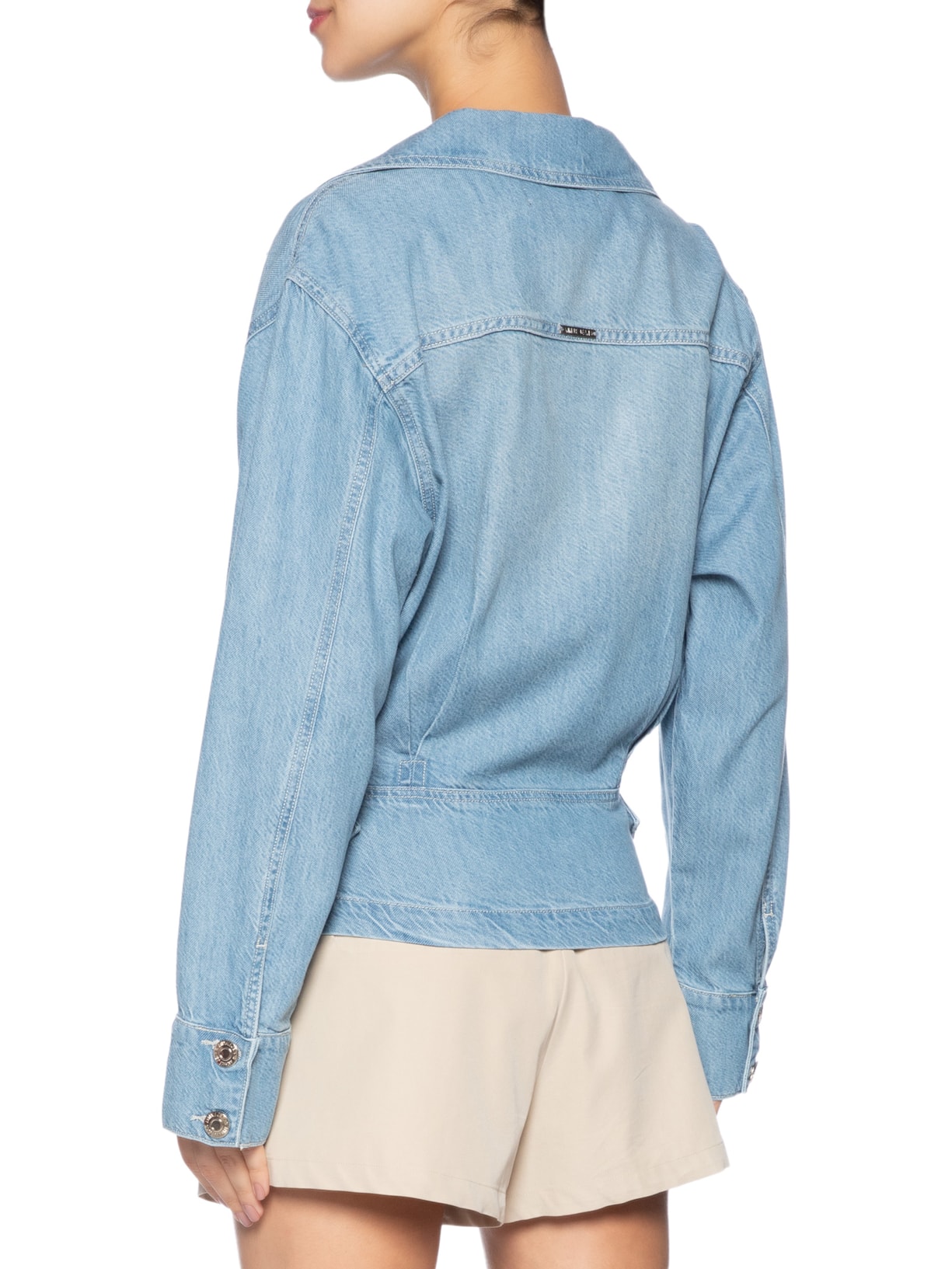 Jaqueta Feminina Jeans Com Top Azul Animale Jeans