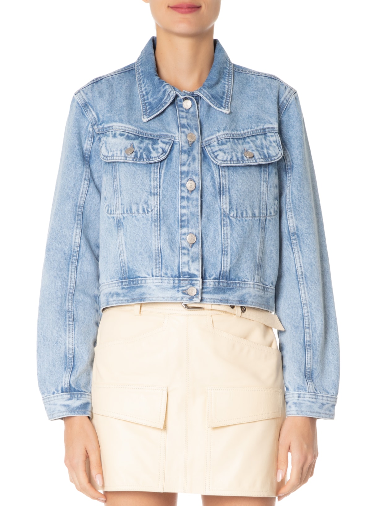 Jaqueta Feminina Jeans Nicole Azul Nk