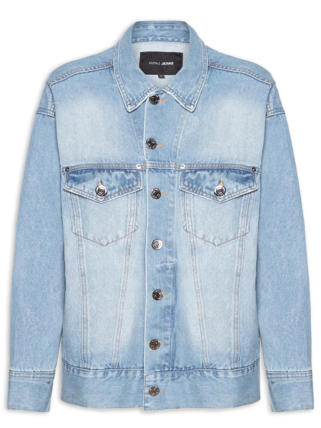 Jaqueta Feminina Jeans Overboy Azul Animale Jeans