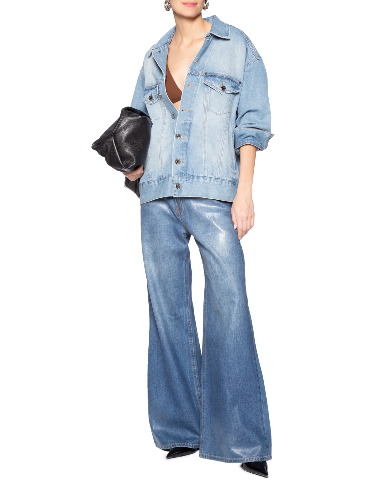 Jaqueta Feminina Jeans Overboy Azul Animale Jeans