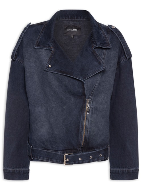 Jaqueta Feminina Jeans Perfecto Dark Blue - Azul