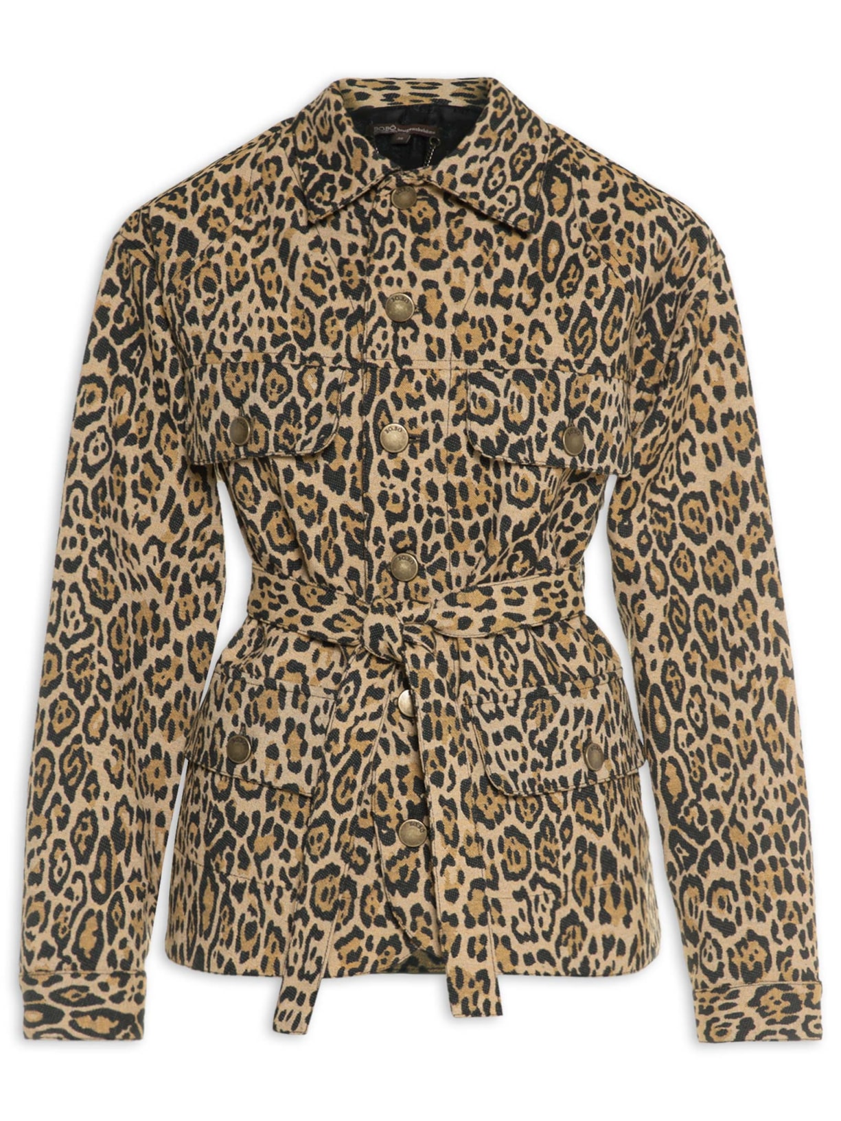 Jaqueta Feminina Kaia Onça Camelo - Animal Print