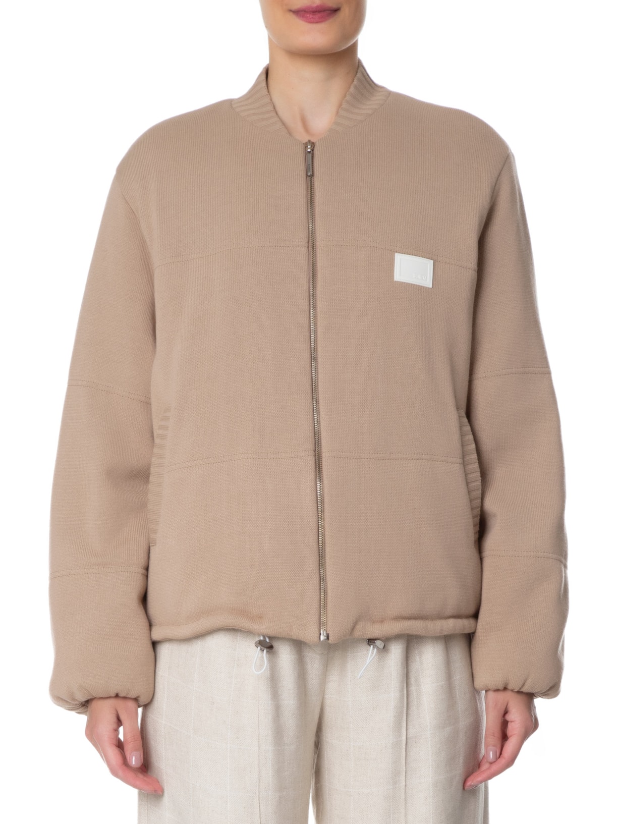 Jaqueta Feminina Kira Puffer Tricot Bege Schutz