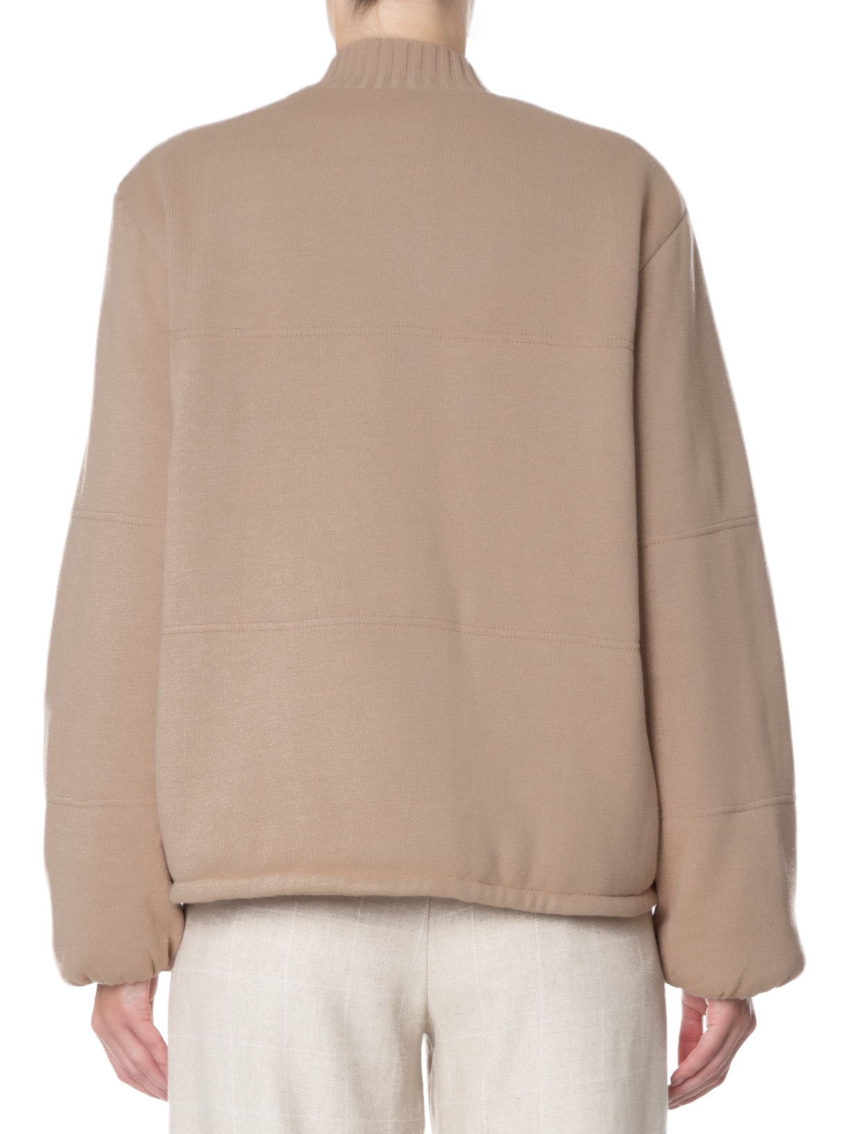 Jaqueta Feminina Kira Puffer Tricot Bege Schutz