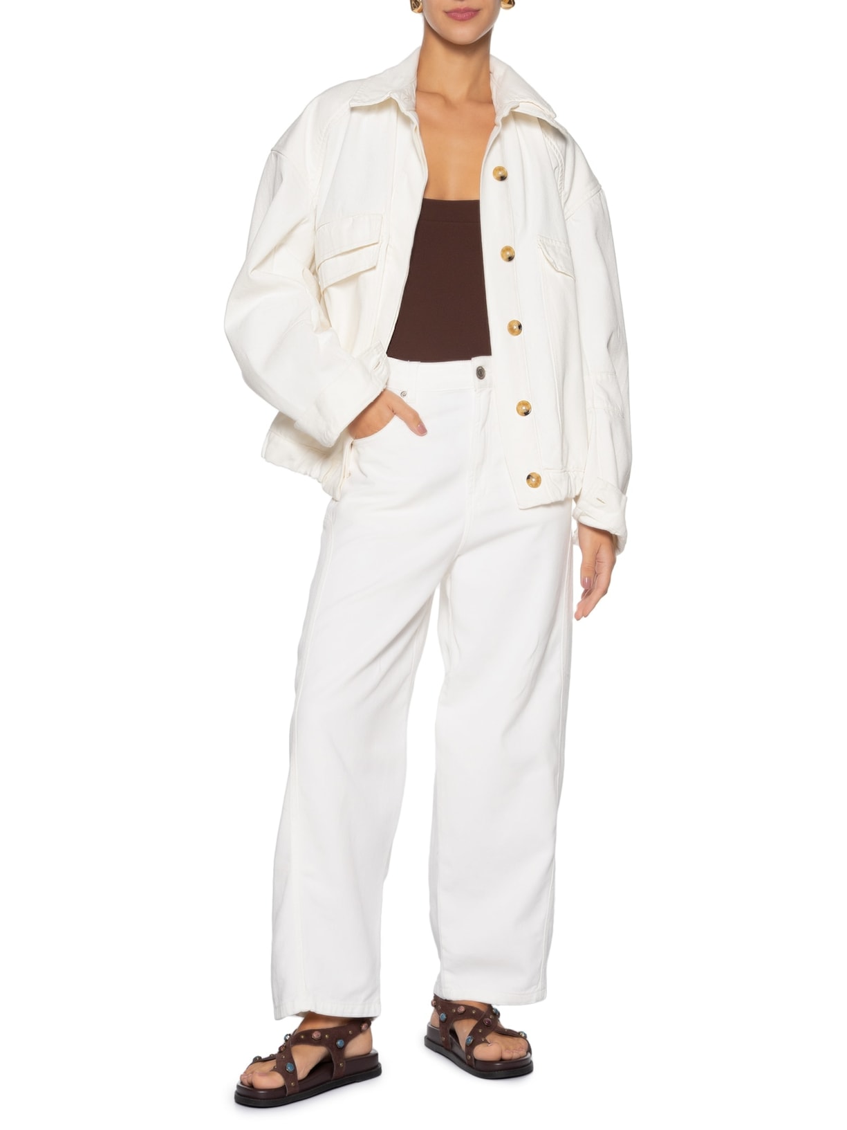 Jaqueta Feminina Lea Branco Haight