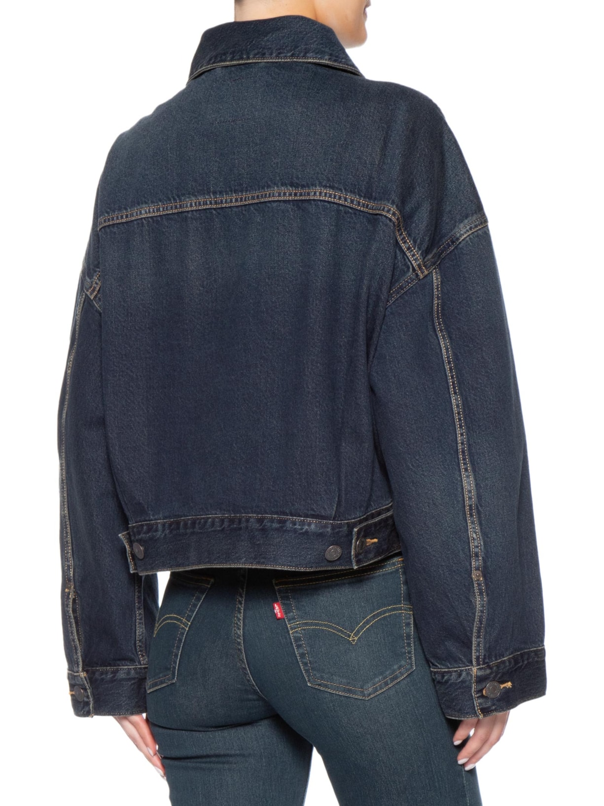Jaqueta Feminina Levi's Loose Crop Trucker Azul Levi's