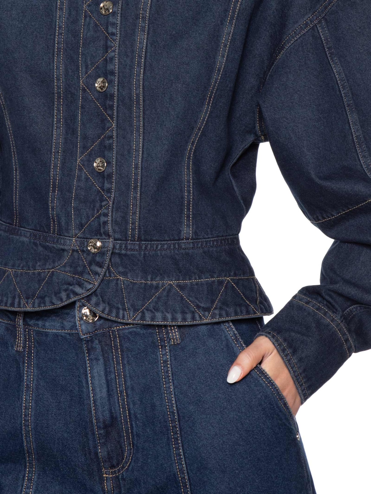 Jaqueta Feminina Luna Dark Blue Azul Bo.bô + Helena Barbero